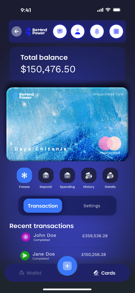 BeMind Power app screenshot